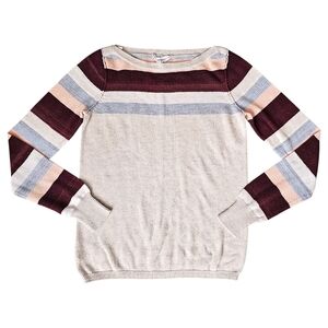 BCBGeneration Colorblock Boat Neck Sweater - Size M